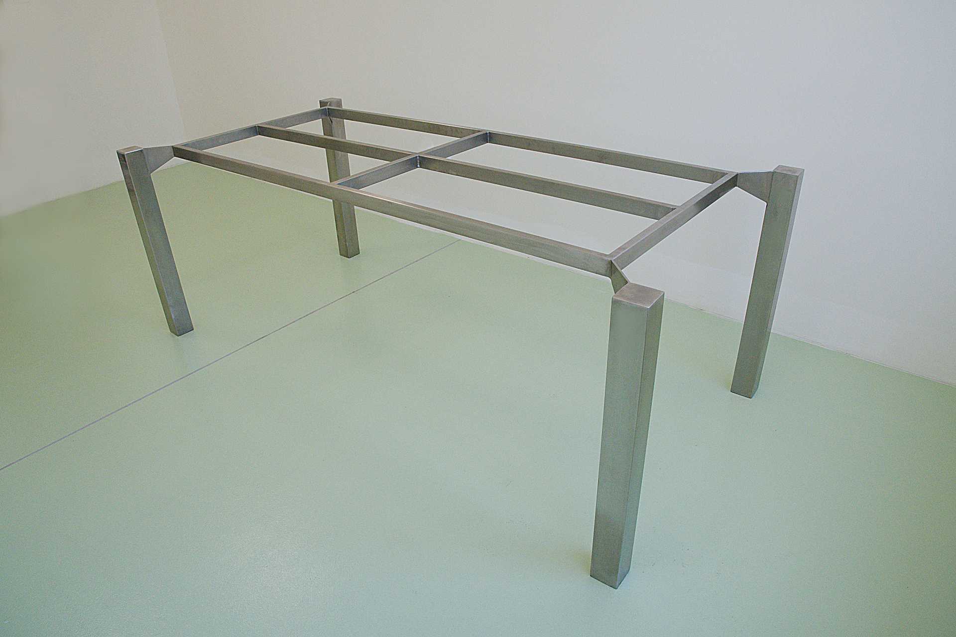 Stainless steel table made on order from above